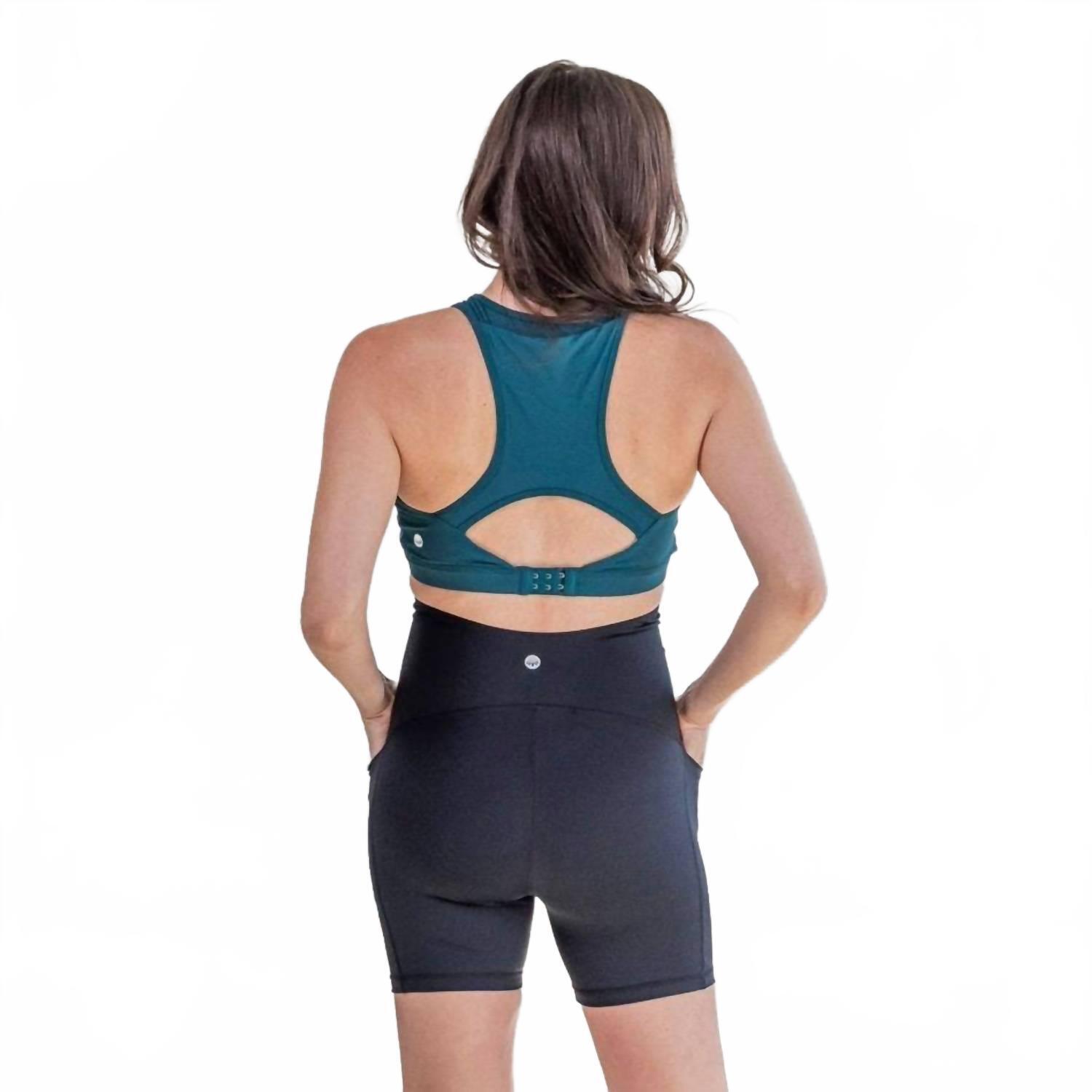 New Senita Athletics Maternity Rio Shorts In Black — image 2 of 6